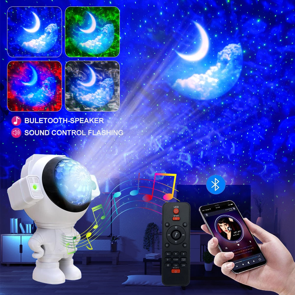 2022 Astronaut Star Projector Starry Sky Projector Galaxy Lamp Night Light For Decoration Bedroom Home Decorative Children Gifts