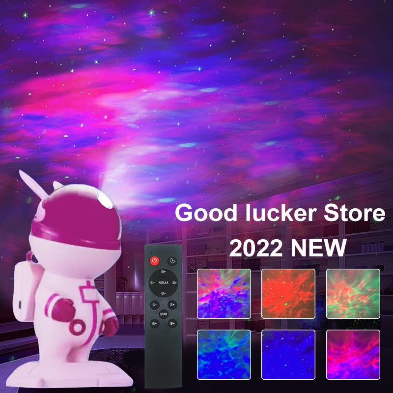 2022 Astronaut Star Projector Starry Sky Projector Galaxy Lamp Night Light For Decoration Bedroom Home Decorative Children Gifts