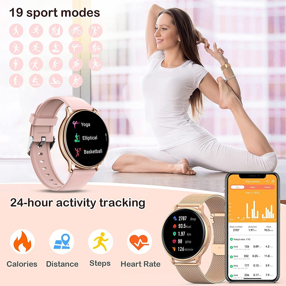 WEEDOM 2022 Bluetooth Call Smart Watch Women Custom Dial Watches Men Sport Fitness Tracker Heart Rate Smartwatch For Android IOS