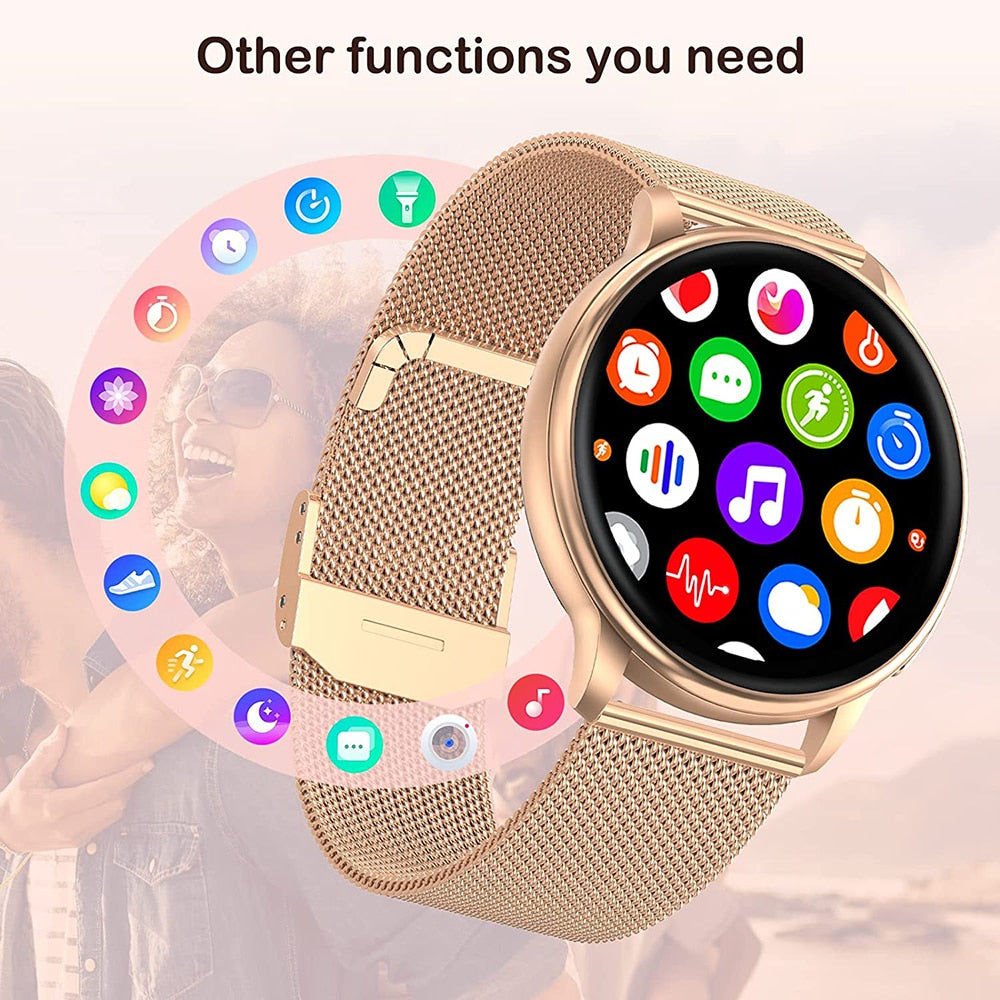 WEEDOM 2022 Bluetooth Call Smart Watch Women Custom Dial Watches Men Sport Fitness Tracker Heart Rate Smartwatch For Android IOS