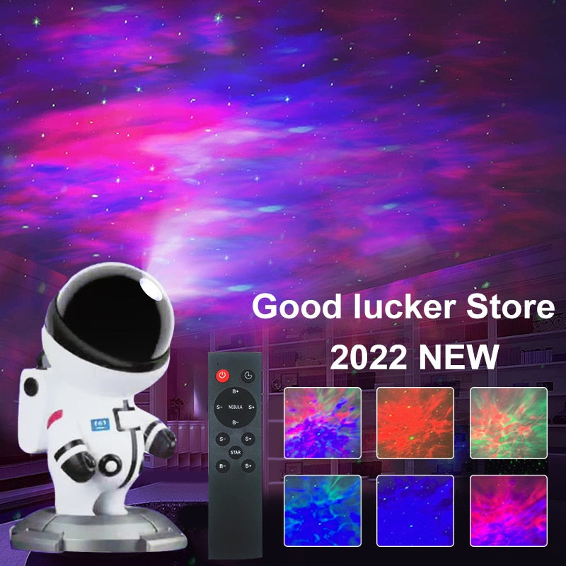 2022 Astronaut Star Projector Starry Sky Projector Galaxy Lamp Night Light For Decoration Bedroom Home Decorative Children Gifts